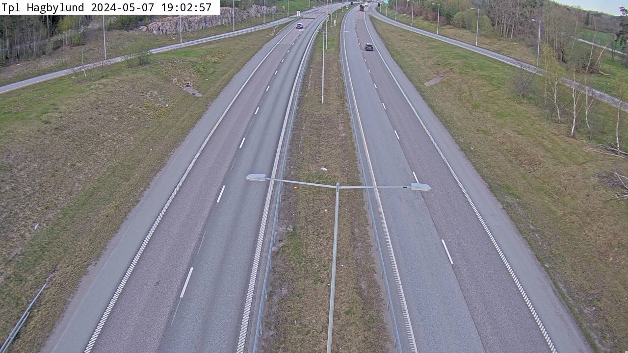 Trafikkamera - Trafikplats Hagbylund, mot Rosenkälla.