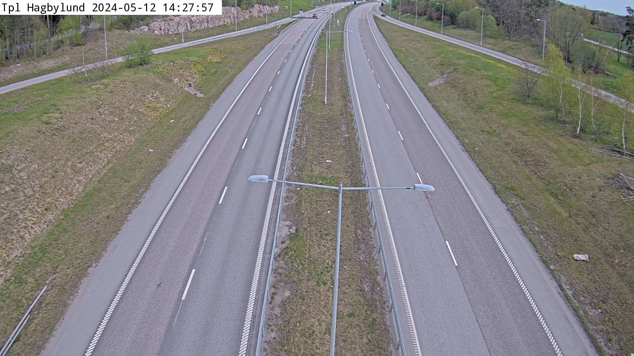 Trafikkamera - Trafikplats Hagbylund, mot Rosenkälla.