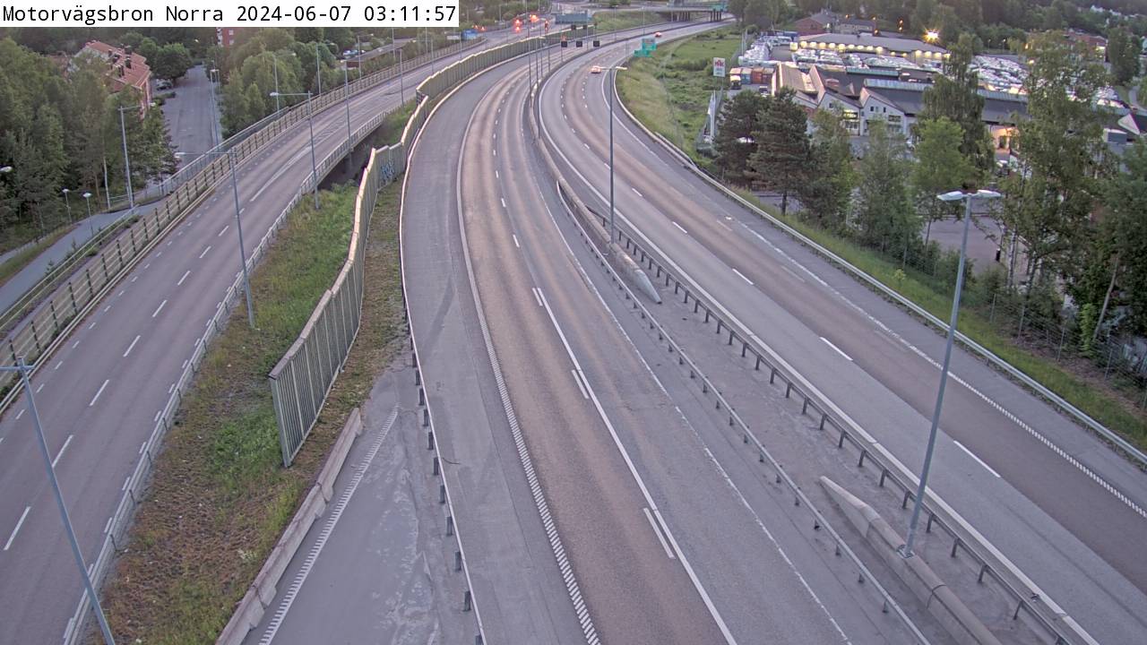Trafikkamera - Södertäljevägen E4/E20, Motorvägsbron norra