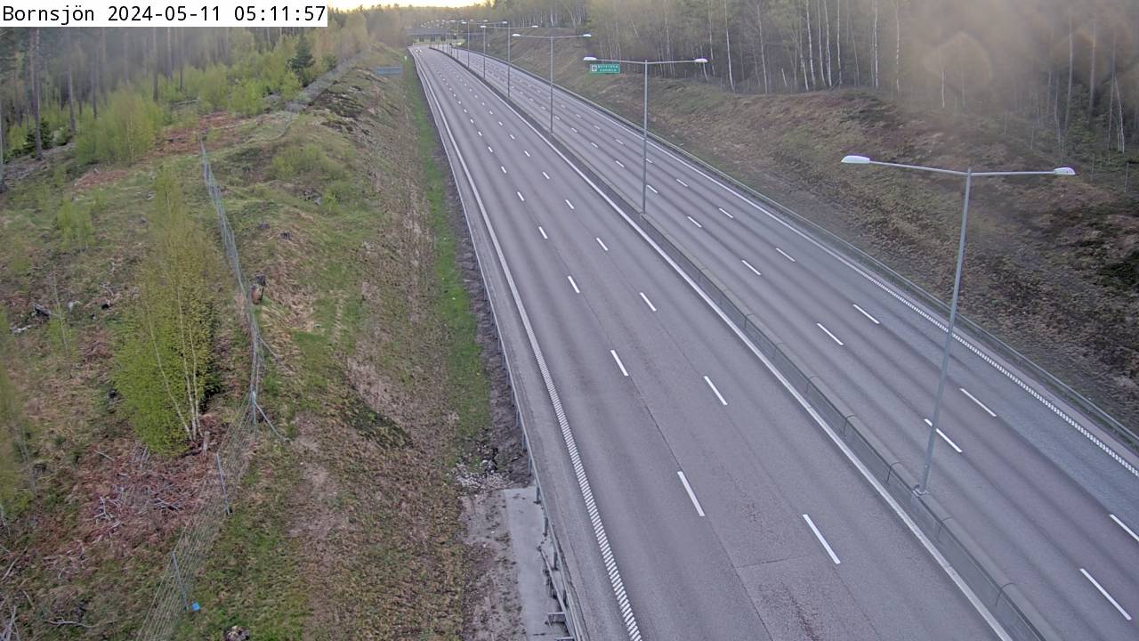 Trafikkamera - Södertäljevägen E4/E20, Bornsjön