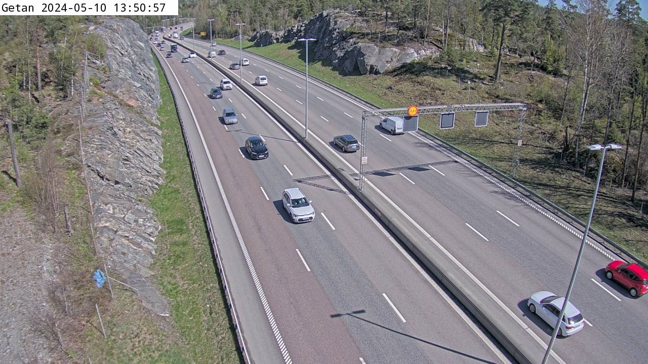 Trafikkamera - Södertäljevägen E4/E20, Getan