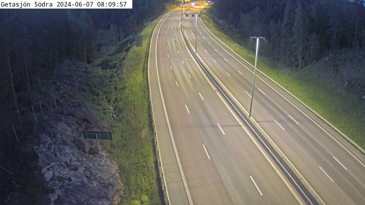 Trafikkamera - Södertäljevägen E4/E20, Getasjön södra