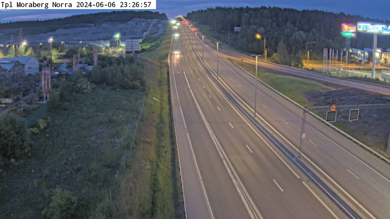 Trafikkamera - Södertäljevägen E4/E20, Moraberg norra