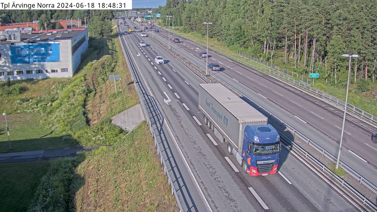 Trafikkamera - Trafikplats Ärvinge norra