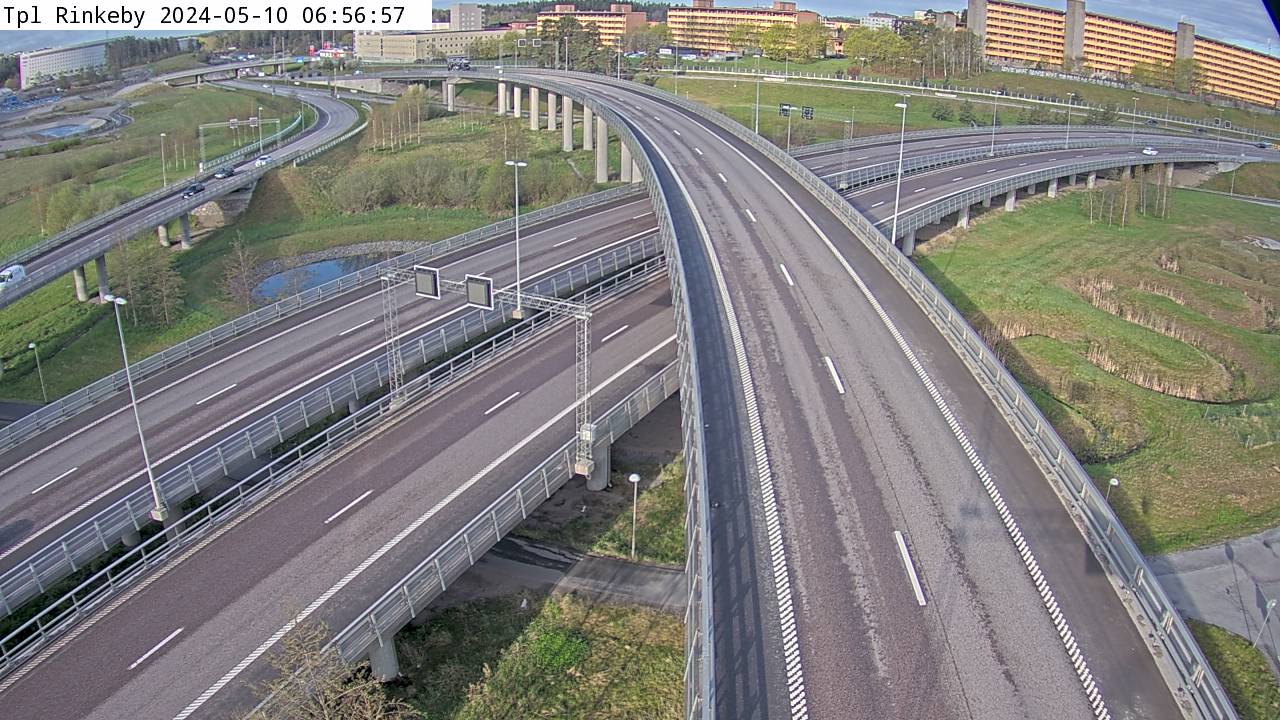 Trafikkamera - Trafikplats Rinkeby mot Rissne