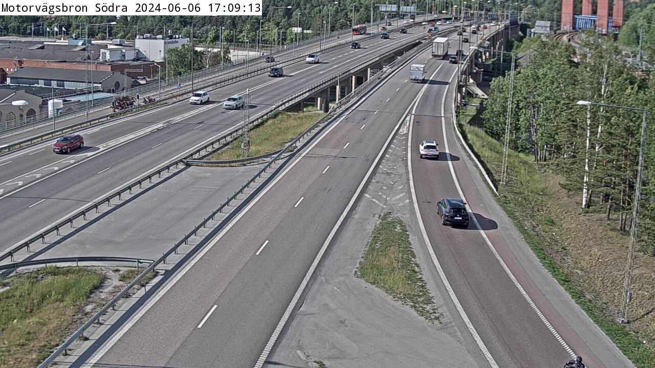 Trafikkamera - Södertäljevägen E4/E20, Motorvägsbron södra  