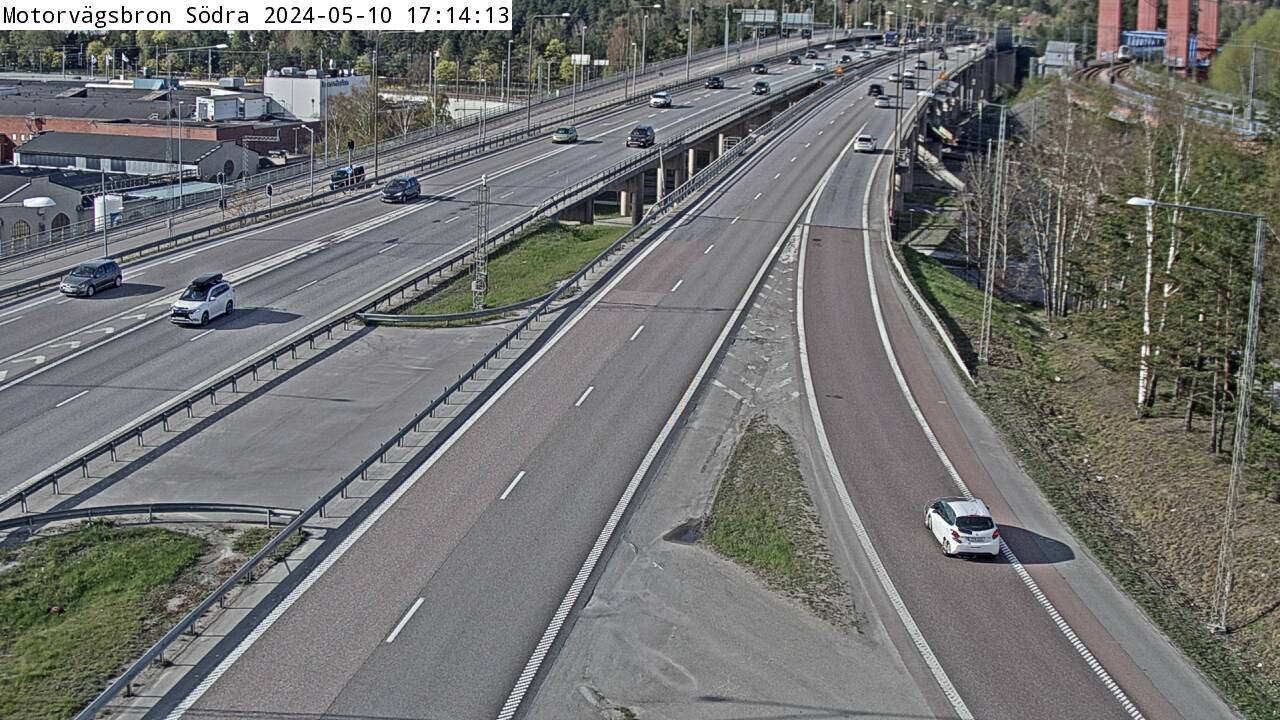 Trafikkamera - Södertäljevägen E4/E20, Motorvägsbron södra  