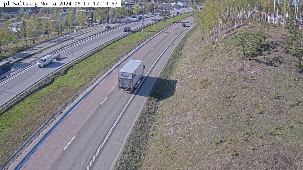 Trafikkamera - E4 Nyköpingsvägen/Trafikplats Saltskog norra