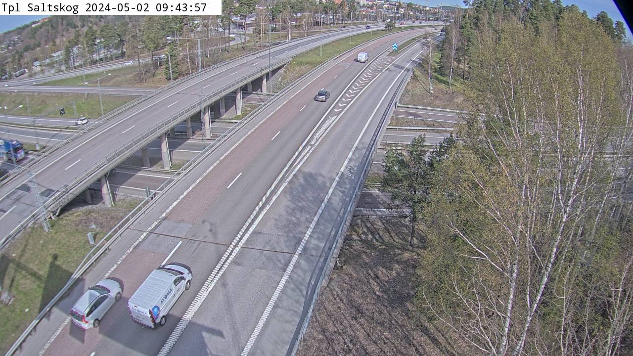 Trafikkamera - E4 Nyköpingsvägen/Trafikplats Saltskog