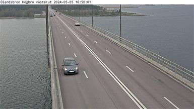 Trafikkamera - Ölandsbron, högbrodelen, västerut