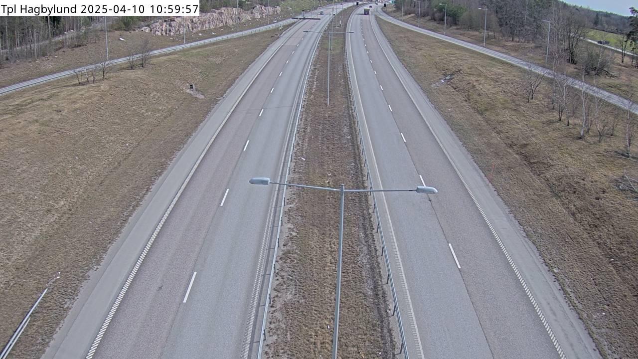 Vägkamera Trafikplats Hagbylund – Upplands Väsby kommun, Stockholms län