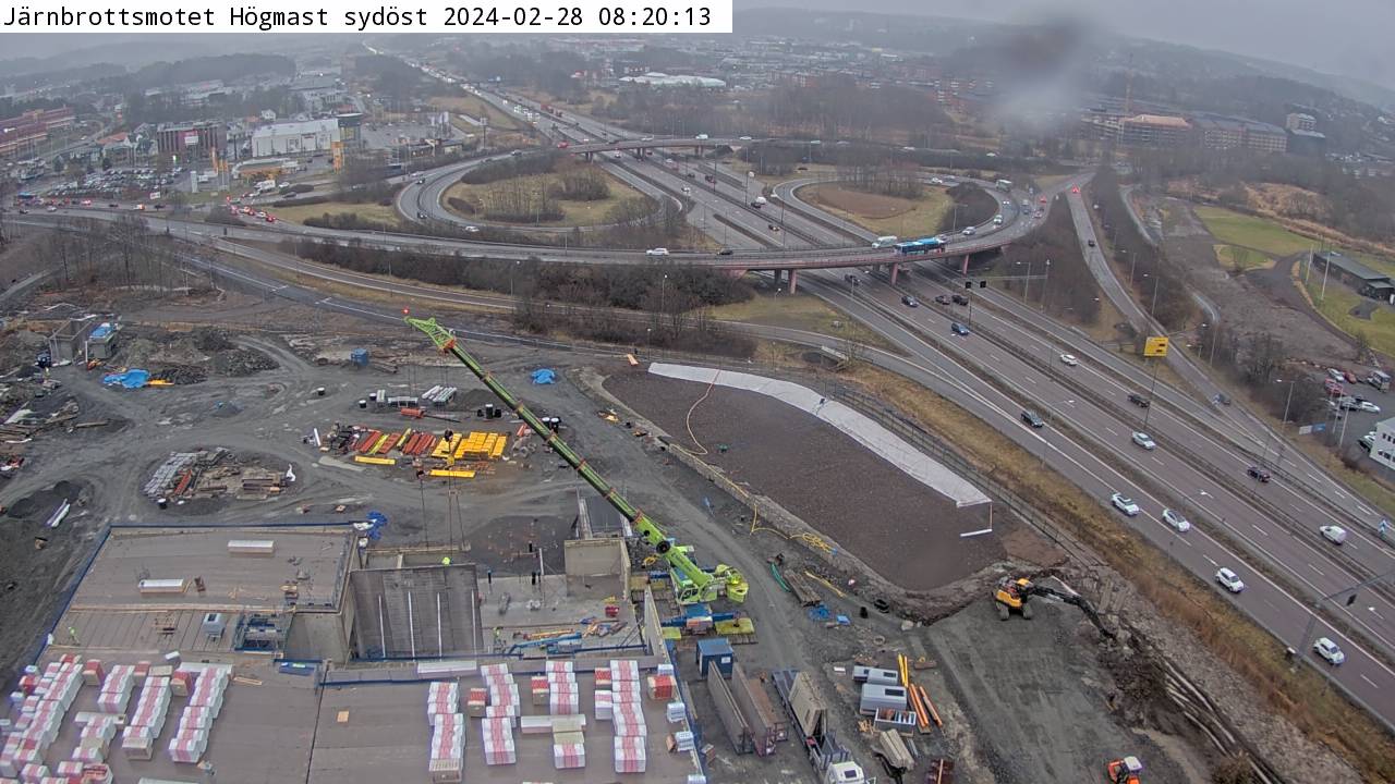 Vägkamera Järnbrottsmotet högmast – Askim-Frölunda-Högsbo, Göteborgs Stad, Västra Götalands län