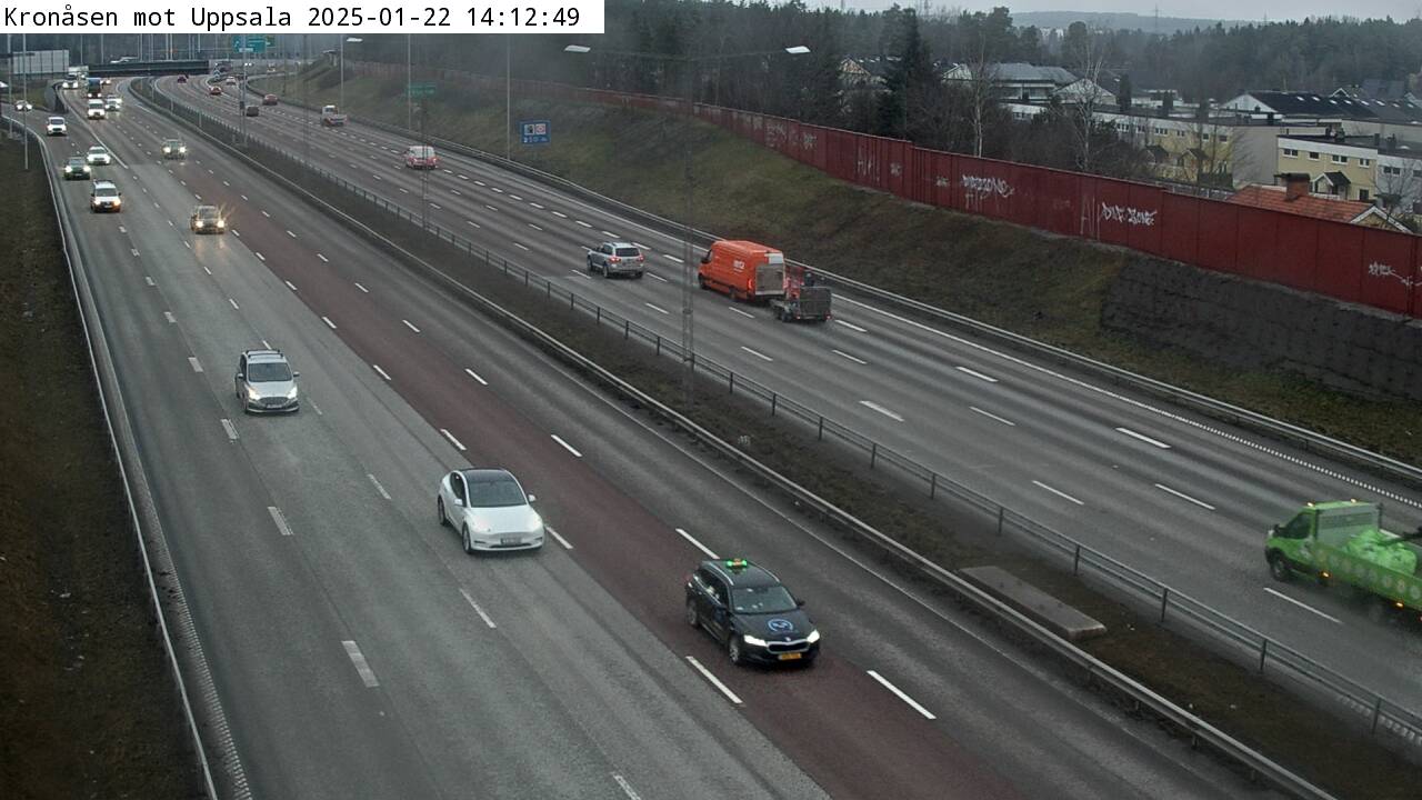 Vägkamera Kronåsen mot Uppsala – Sollentuna kommun, Stockholms län