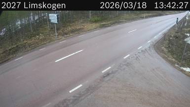 Vägkamera Limskogen — väglag i Dalarna