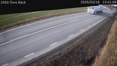 Vägkamera Övre bäck — väglag i Västerbotten