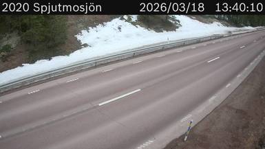 Vägkamera Spjutmosjön — väglag i Dalarna
