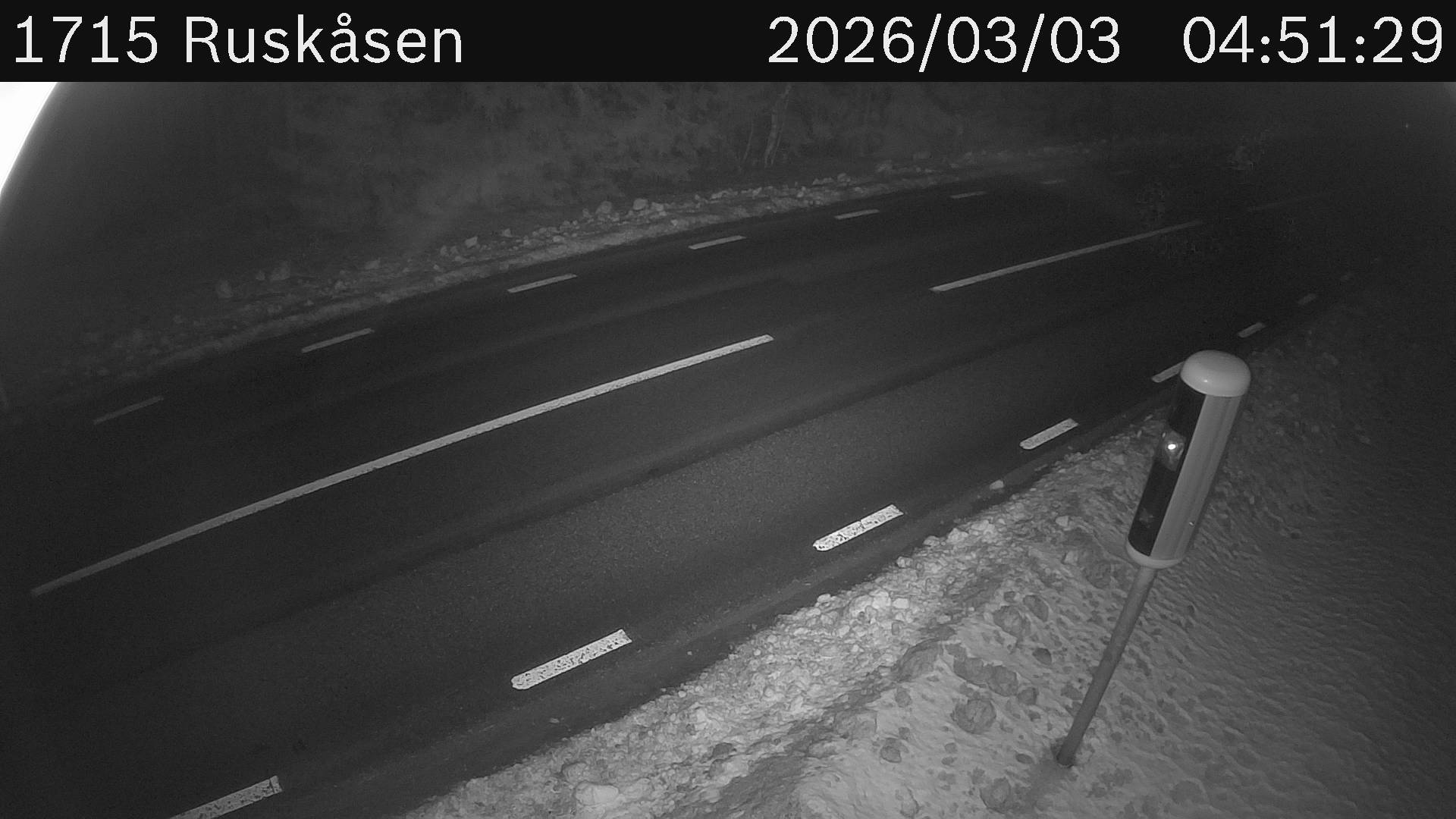 Vägkamera Ruskåsen – Norra Ny distrikt, Torsby kommun, Värmlands län