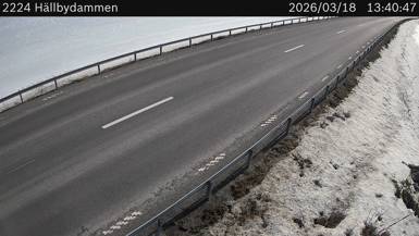 Vägkamera Hällbydammen — väglag i Västerbotten