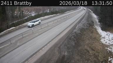 Vägkamera Brattby — väglag i Västerbotten