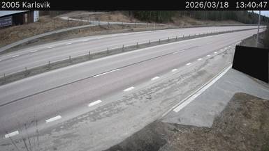Vägkamera Karlsvik — väglag i Dalarna