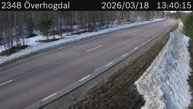 Vägkamera Överhogdal — väglag i Jämtland