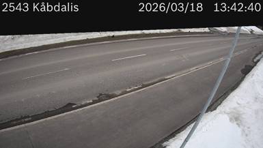 Vägkamera Kåbdalis — väglag i Norrbotten