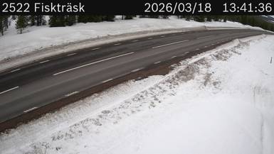 Vägkamera Fiskträsk — väglag i Norrbotten