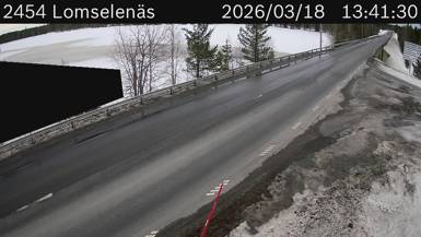Vägkamera Lomselenäs — väglag i Västerbotten