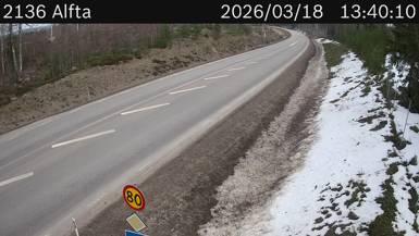 Vägkamera Alfta — väglag i Dalarna