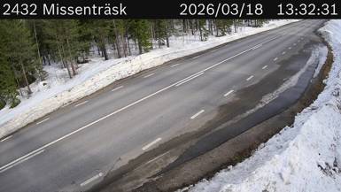 Vägkamera Missenträsk — väglag i Västerbotten