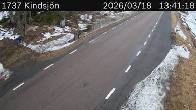 Vägkamera Kindsjön — väglag i Dalarna