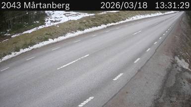 Vägkamera Mårtanberg — väglag i Dalarna