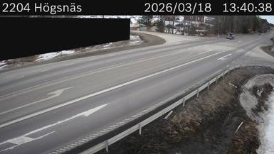 Vägkamera Högsnäs — väglag i Västernorrland