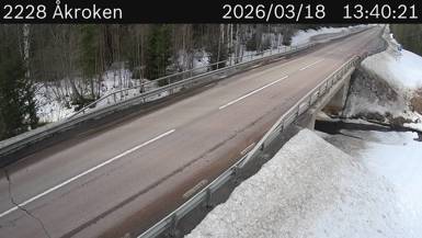 Vägkamera Åkroken — väglag i Västernorrland