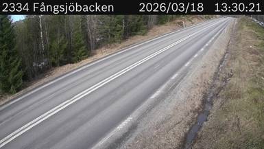 Vägkamera Fångsjöbacken — väglag i Västernorrland