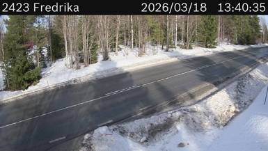 Vägkamera Fredrika — väglag i Västerbotten