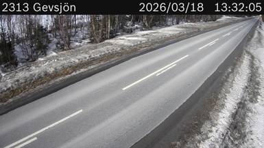Vägkamera Gevsjön — väglag i Jämtland