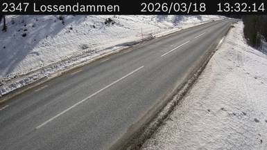 Vägkamera Lossendammen — väglag i Jämtland