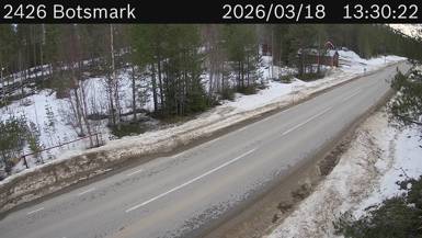 Vägkamera Botsmark — väglag i Västerbotten