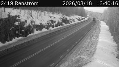 Vägkamera Renström — väglag i Västerbotten