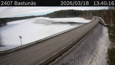 Vägkamera Bastunäs — väglag i Västerbotten