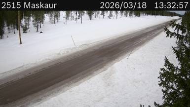 Vägkamera Maskaur — väglag i Norrbotten