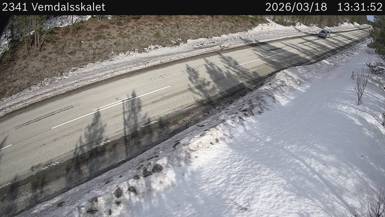 Vägkamera Vemdalsskalet — väglag i Jämtland