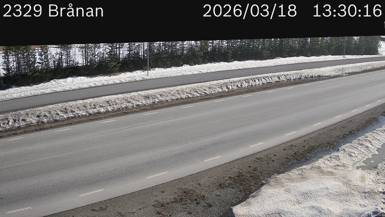 Vägkamera Brånan — väglag i Jämtland