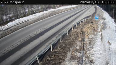 Vägkamera Mosjön — väglag i Jämtland