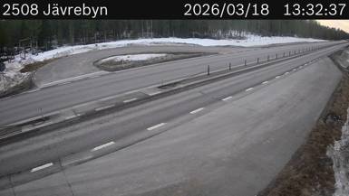 Vägkamera Jävrebyn — väglag i Västerbotten