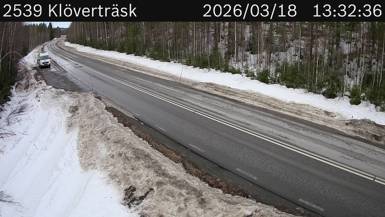 Vägkamera Klöverträsk — väglag i Norrbotten