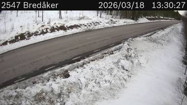 Vägkamera Bredåker — väglag i Norrbotten
