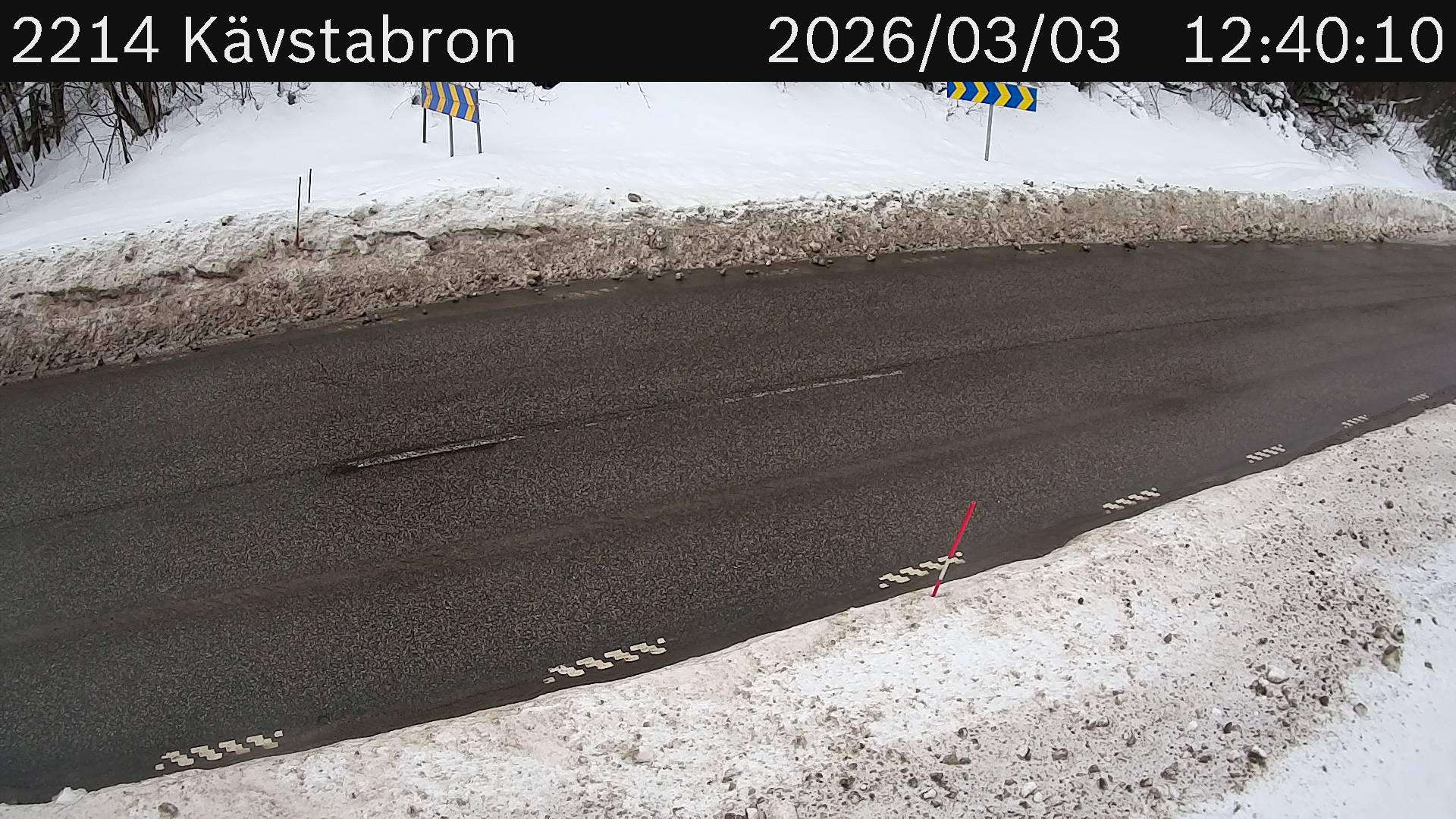 Vägkamera Kävstabron – Glesbygd Krånge, Sundsvalls kommun, Västernorrlands län