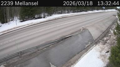 Vägkamera Mellansel — väglag i Västernorrland